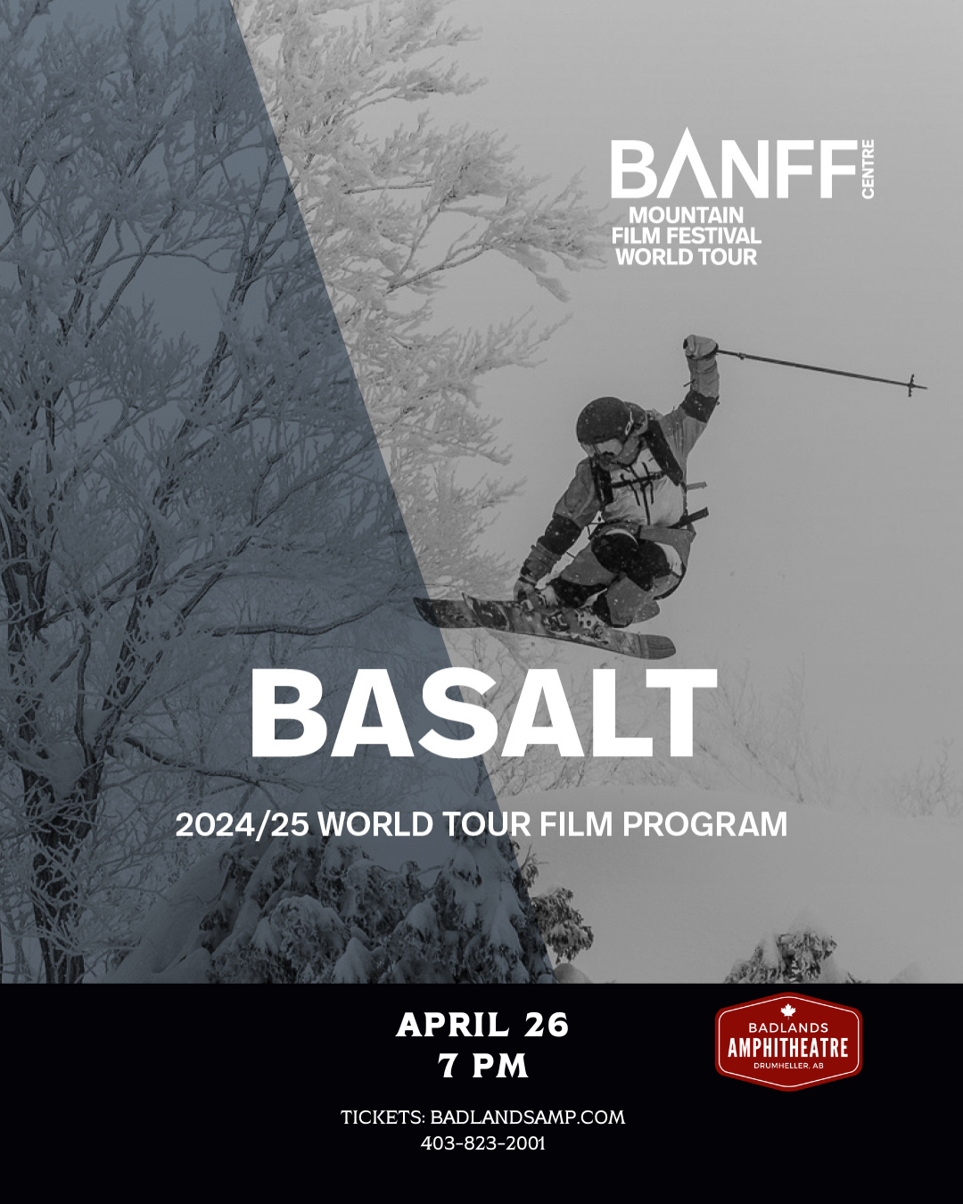 BANFF CENTRE MOUNTAIN FILM FESTIVAL WORLD TOUR