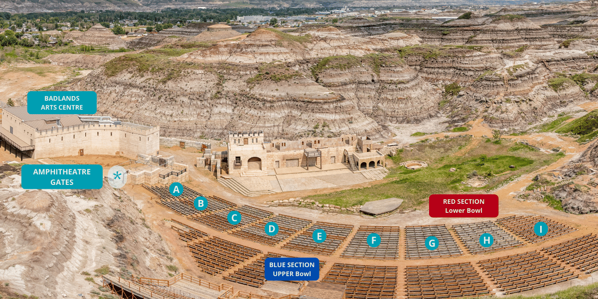 Badlands Amphitheatre Site Map